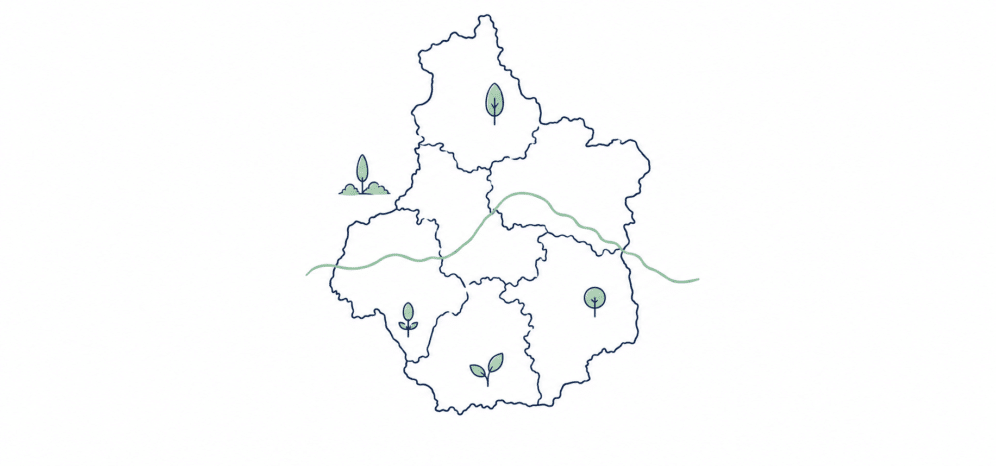 Carte du Centre-Val de Loire